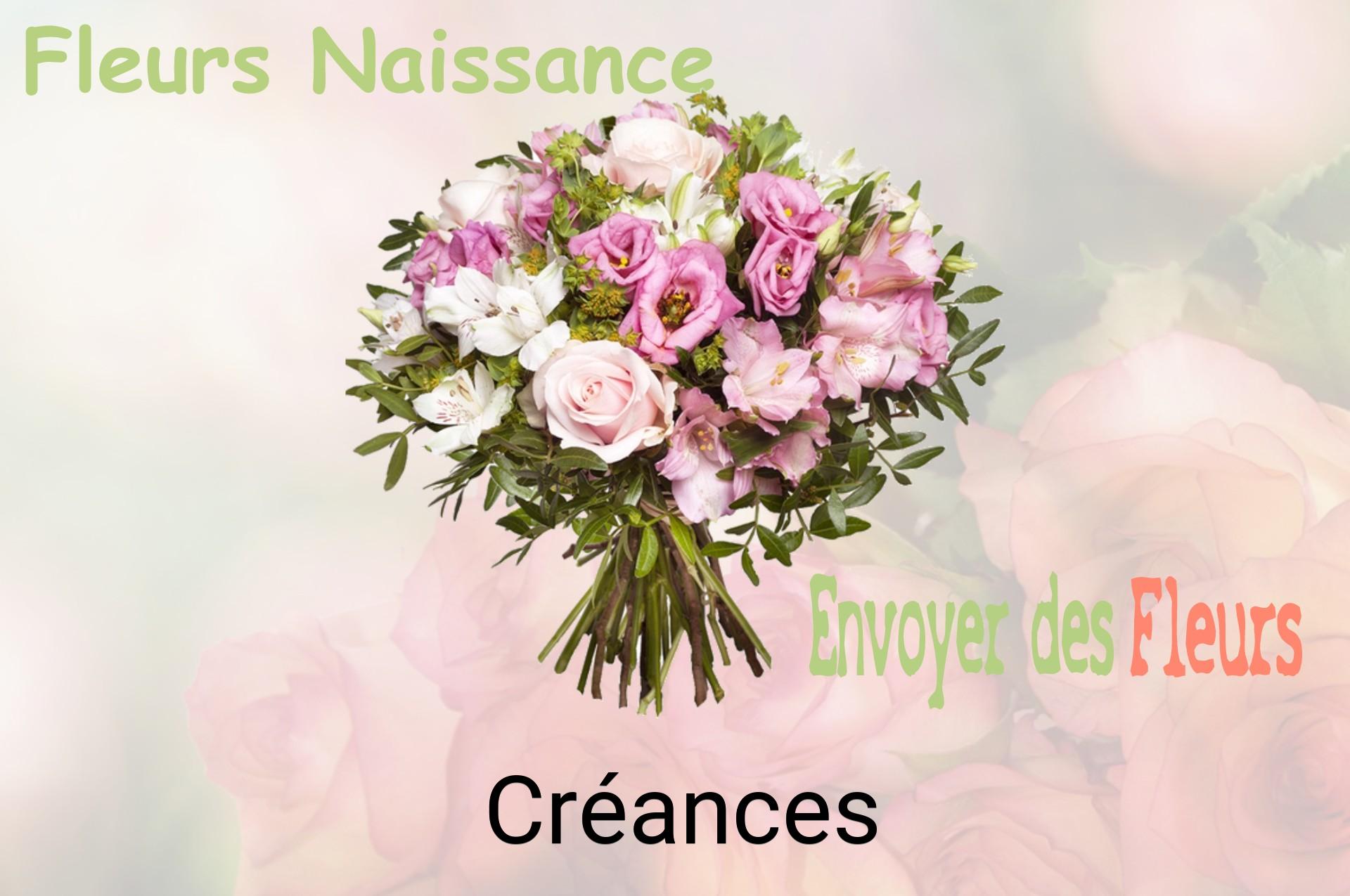 Bouquet de fleurs de naissance livré à Créances